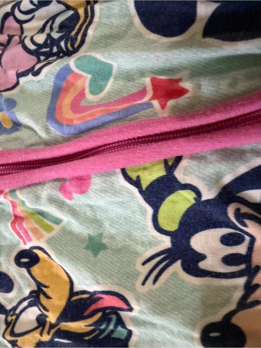 Little sleepies minnie and mickey zippy 12-18 months